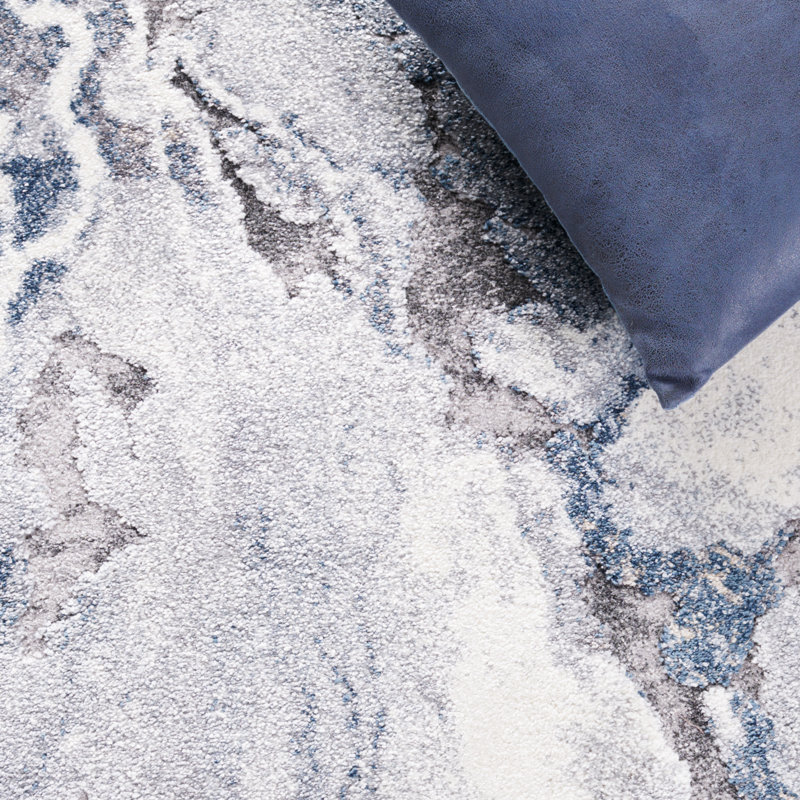 Amelia-Rae Cyrus Shag Performance Abstract Rug, Runner 2'2" x 7'