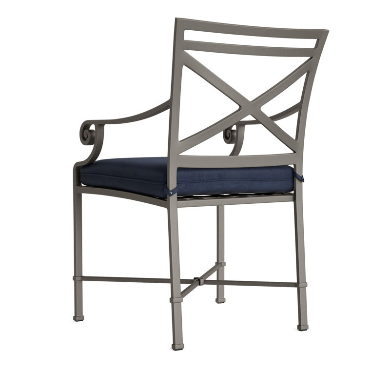 Venetian Outdoor Lounge Chair, Mica, Fusion Neptune