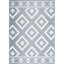 Tapis intérieur / extérieur gris / blanc Blondin Southwestern-1696686917
