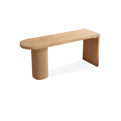 Bureaux rectangulaires en bois massif de couleur bois