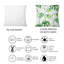 Square,Vintage Floral Tropical Leaves II - Tropical Printed Throw Pillow-60159488