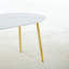 Table extensible, table à manger, table de bureau, table basse, pieds en métal, plateau en bois aggloméré-1127216074