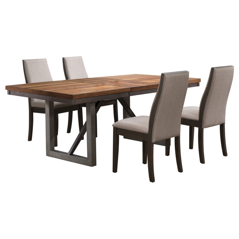 Ensemble de salle à manger 5 pièces Holloway, 5 pièces: table, 4 chaises