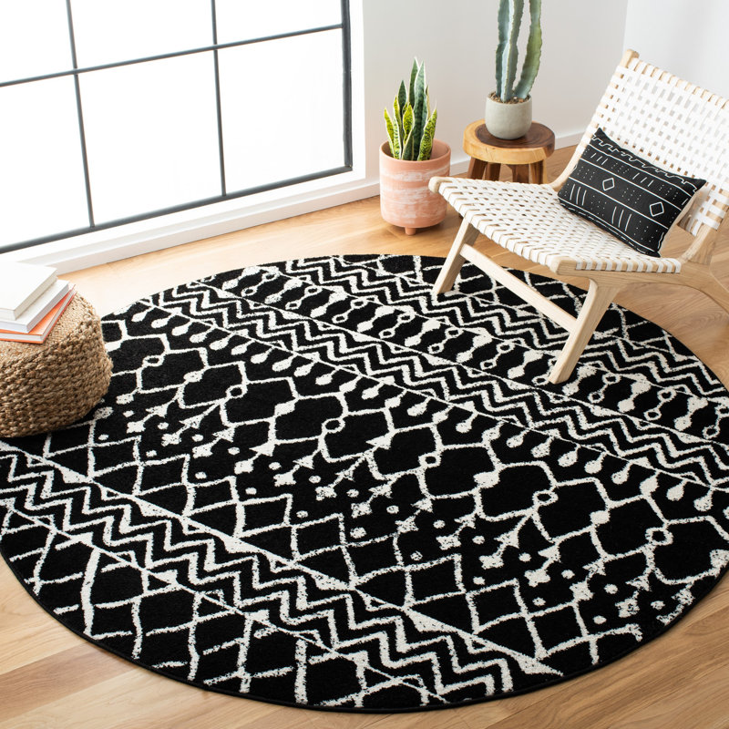 Cobos Performance Geometric Rug, Round 6'7"