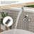 1 Handle Tub Filler Floor Mounted Waterfall Tub Faucet with Diverter and Hand Shower-99439726