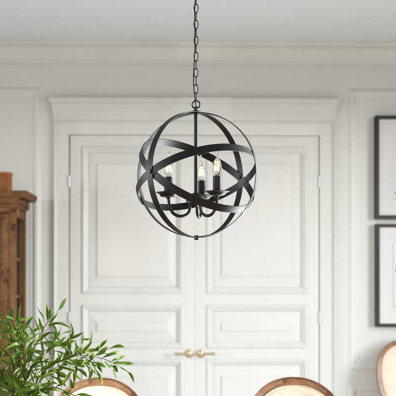 Haverhill 3 - Light Dimmable Globe Chandelier
