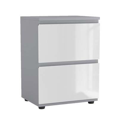 Otella 36cm W Metal Bedside Table