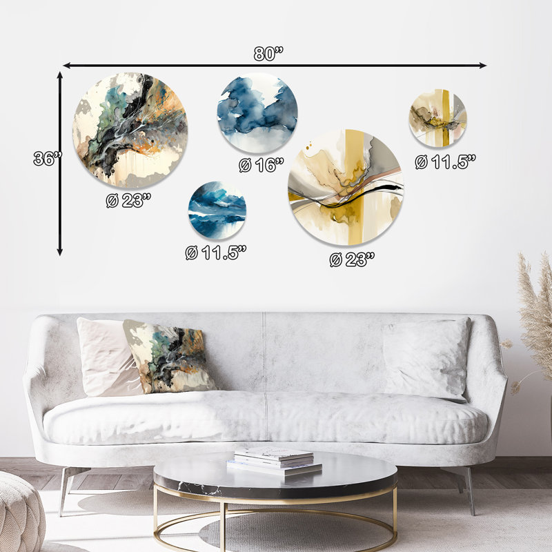 Jazz Rhythms In Shades of Gray IV - Abstract Liquid Ink Metal Wall Décor
