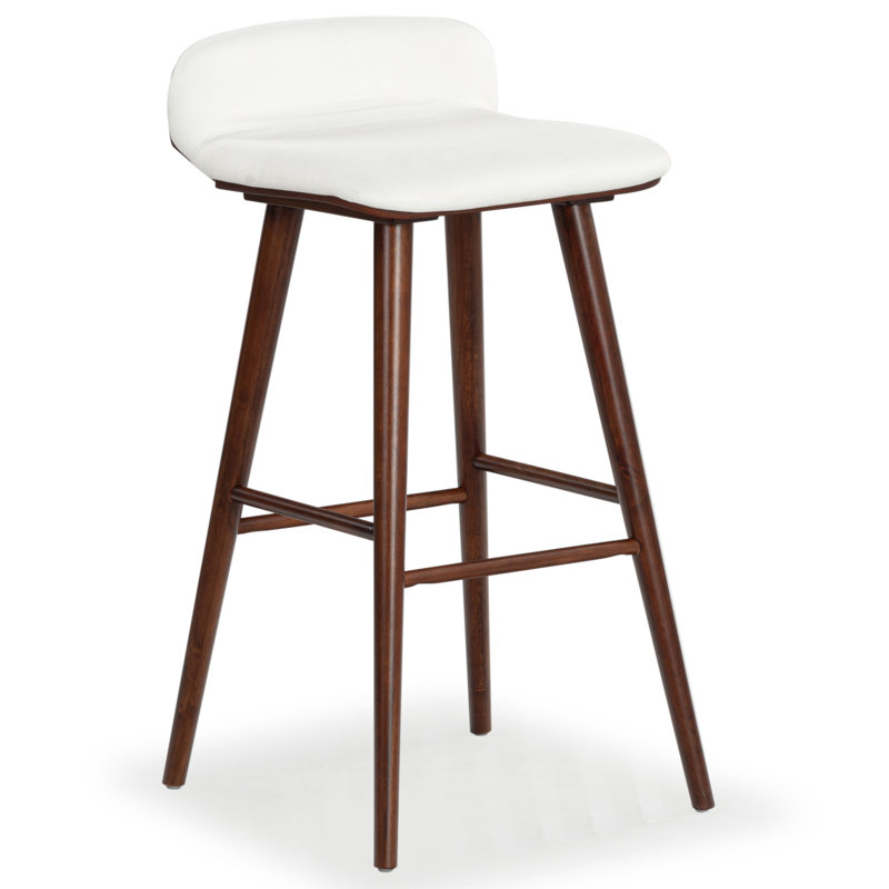 Vanya Barstool, Short Stool - 28", White