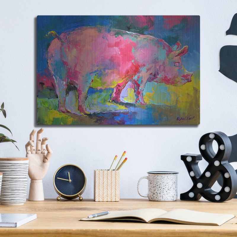 «Piggie» par Richard Wallich, H 12 po x l 16 po