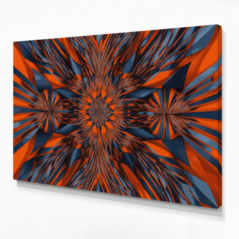 Art mural sur toile noire Op Art 65, H 8 po x l 10 po