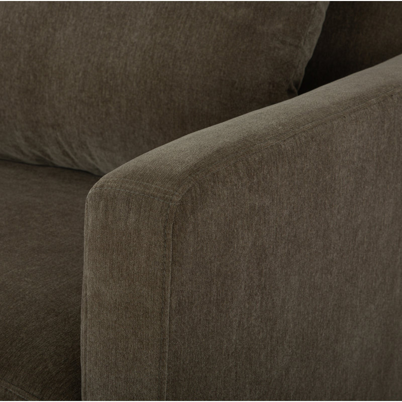 Fauteuil Kenji, Chenille performance vert olive