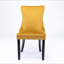 Furniture, chaise de salle à manger rembourrée à oreilles avec garniture cloutée et pieds en bois massif, ensemble de 2, SW8809GL-512302990