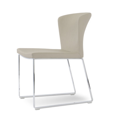 Capri Metal Solid Back Side Chair