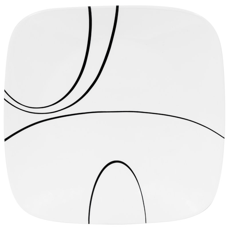 Simple Lines 10.25" Square Dinner Plate