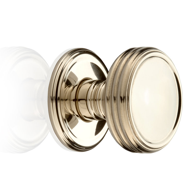 Studio Mushroom Knob, Polished Nickel, 1.46" H x 1.5" W x 1.5" D