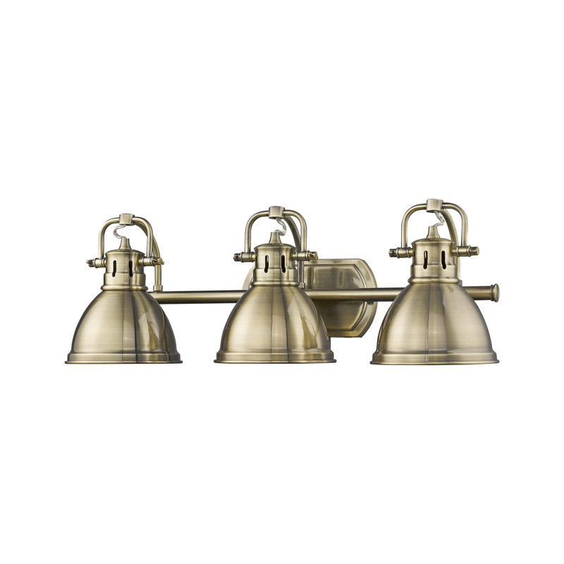 Drakeford Dimmable Vanity Light, Aged Brass, Aged Brass