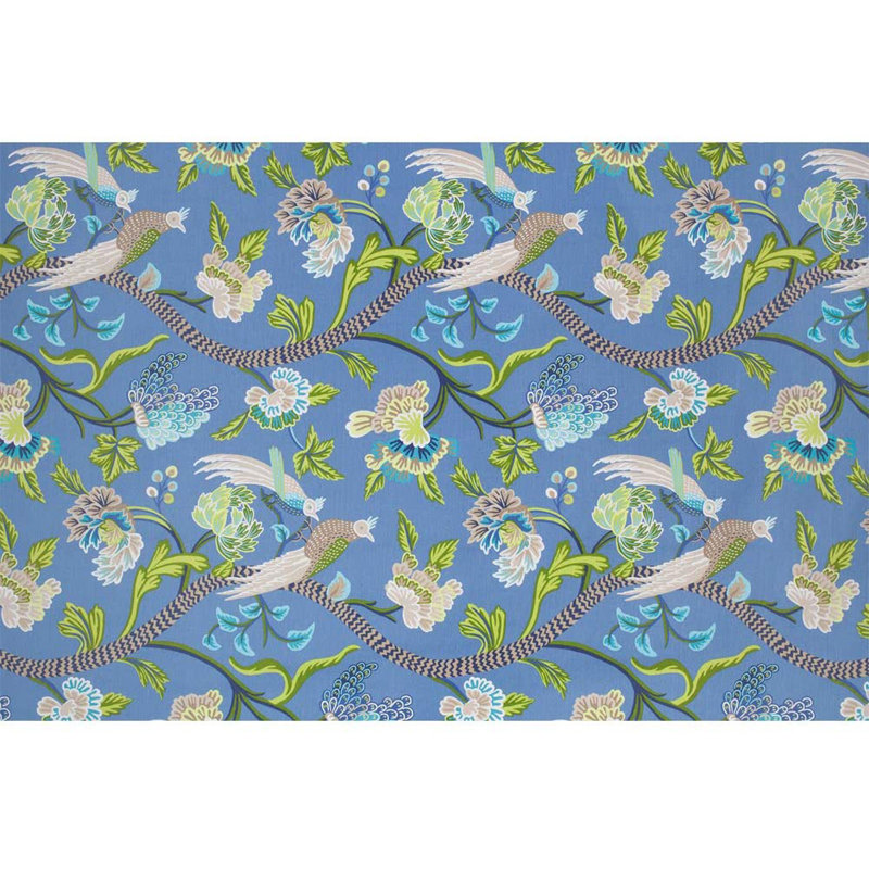 Peel & Stick Floral Border, 66" L x 96" W, Blue