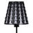 16" Traci Black Geometric Metal Table Lamp