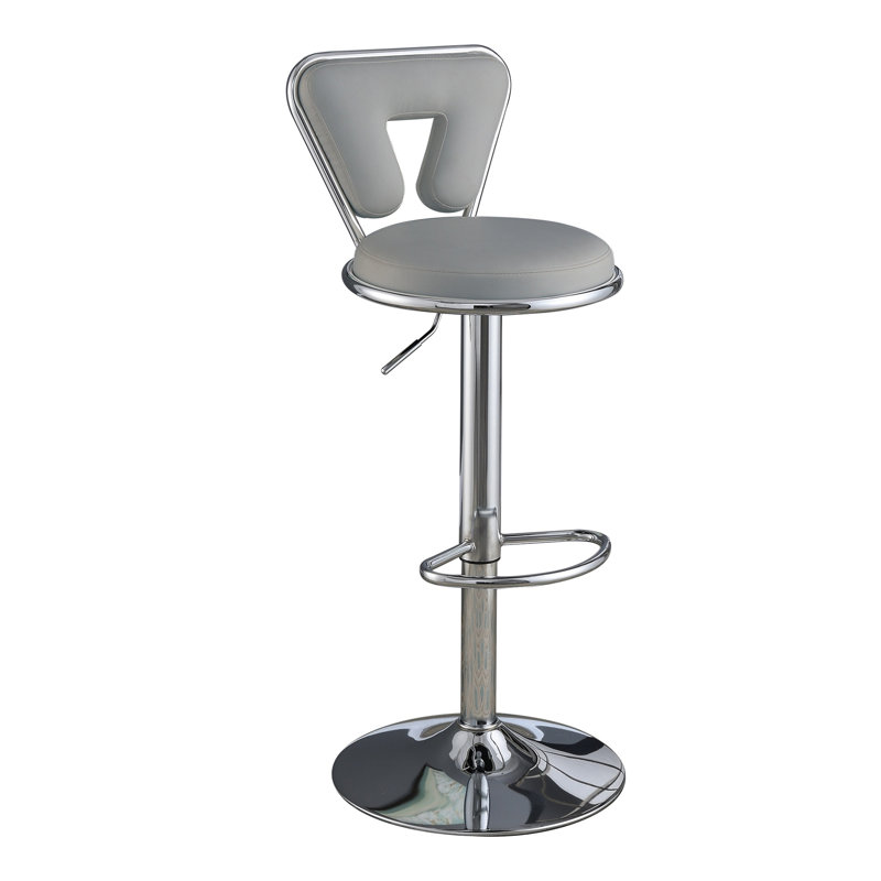 Tabouret de bar pivotant à hauteur réglable Anrea, Gris