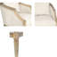 Chaise d'appoint élégante avec rembourrage en mousse rembourré et rembourré de mousse