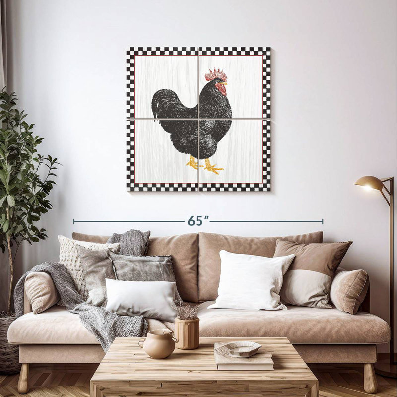 Brampt Home To Roost III, 38" H x 38" W