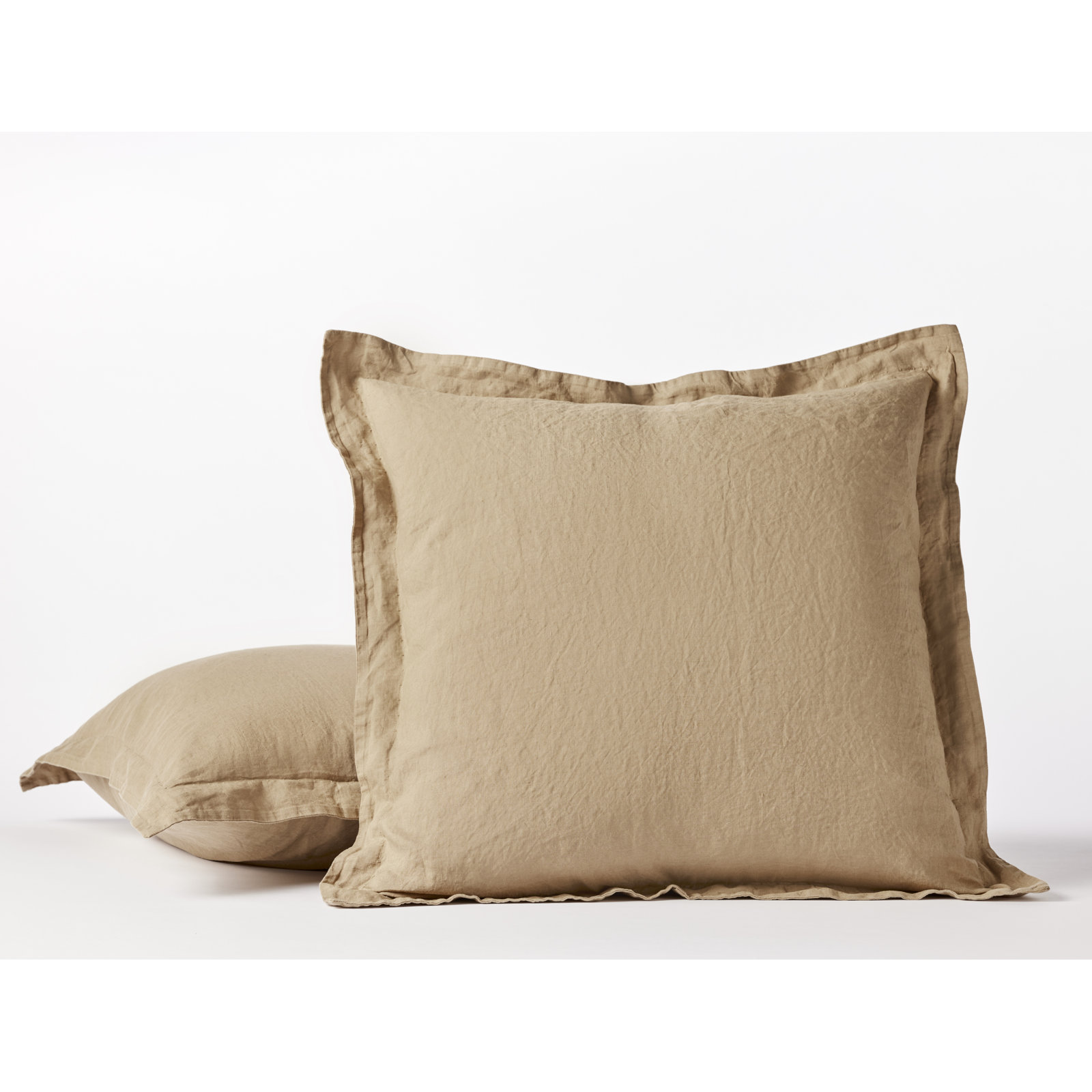 Coyuchi Organic Relaxed Linen Sham, Euro, Doe