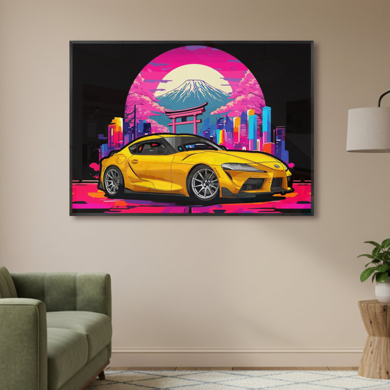 Single Picture Frame LED Illuminated Wall Art Wall Art on Glass / Aluminium, 50 cm H x 60 cm W