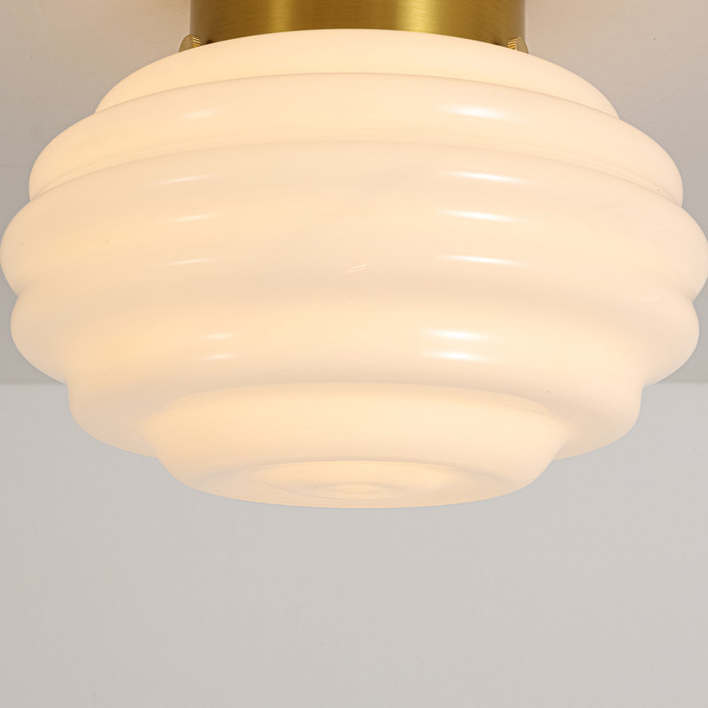 Glass and Frosted Glass Semi Flush Mount