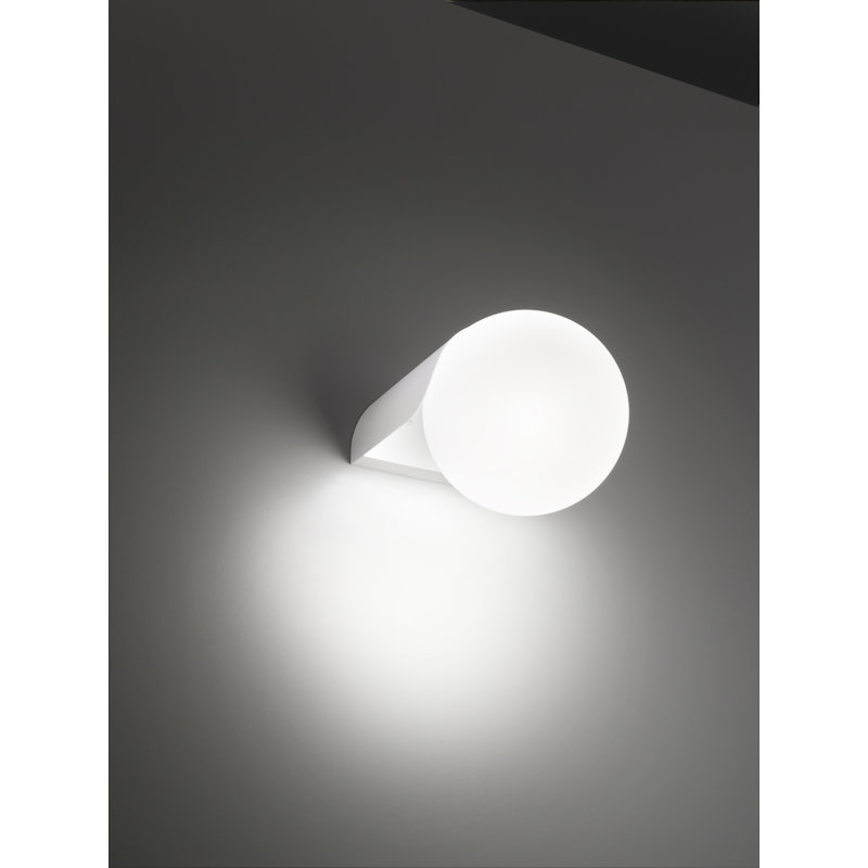 Guazza Glass Flush Mounted Sconce, White