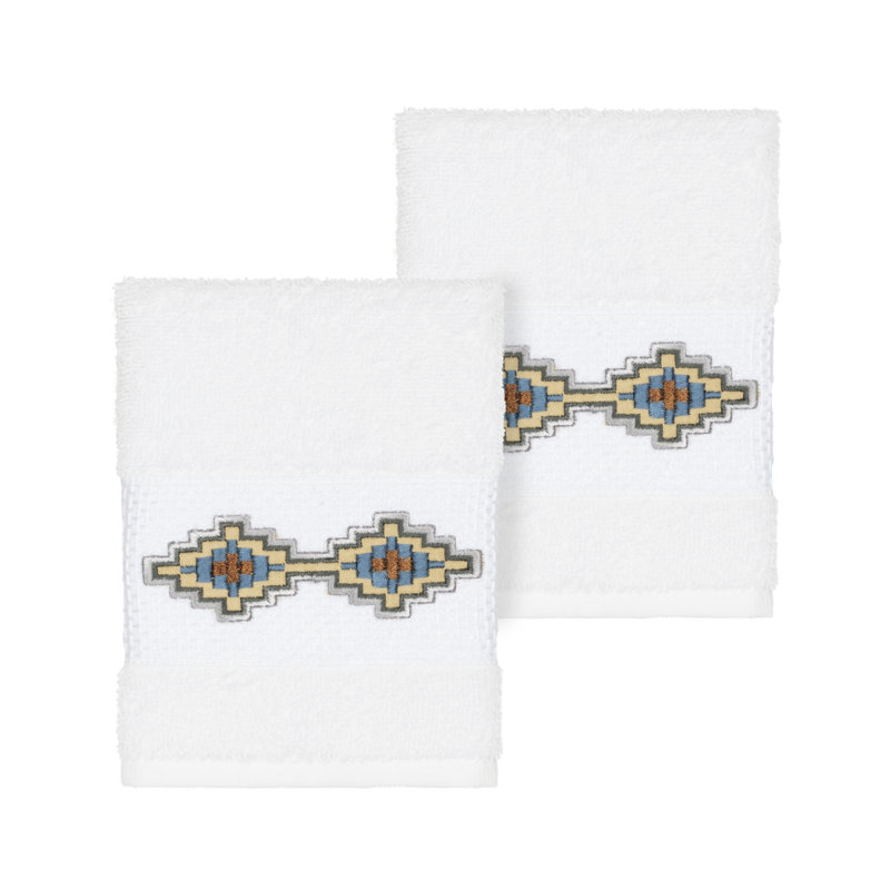 Essuie-mains en coton Gianna, Blanc