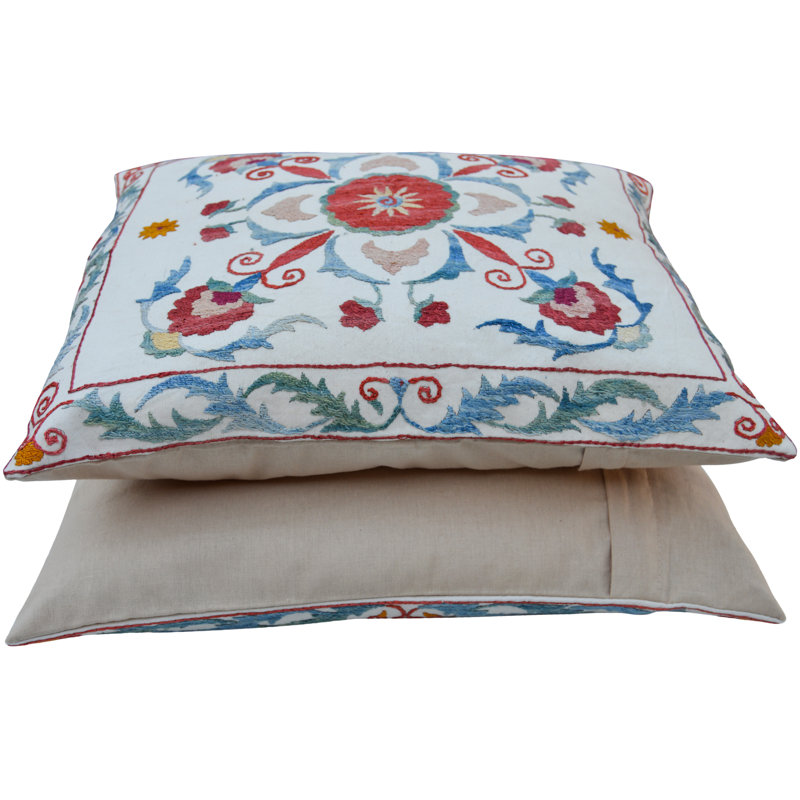 Lumbar Pillow Cover & Insert, Red/Pink/White