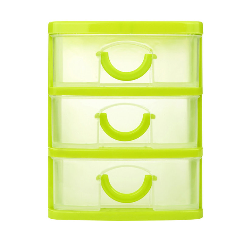 Plastic Desktop Drawer Sundries Case Small Objects, Green