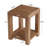 Square Solid Wood End Table