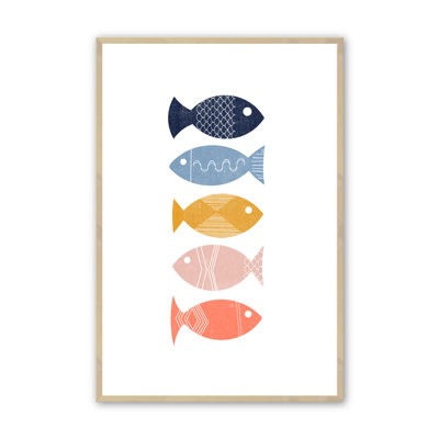 «Knarr Fish in the Sea», art encadré