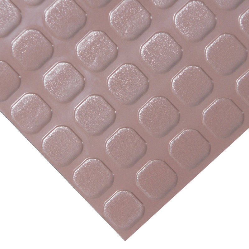 Rouleau de plancher en brun 4 pi. x 40 pi. "block-poignée", 4 pi x 8 pi