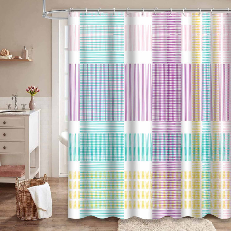 Rideau de douche Tartan, 72" L x 72" W
