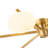 Priella Mid-Century Brass Ellipse Glass Semi-Flush Mount-613010927-624122903