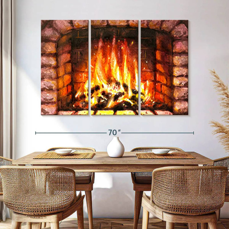Lilie Fireplaces, 42" H x 65" W