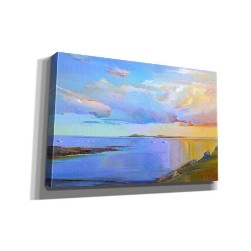Vicini Summer Cove par Holly Ready, reproduction sur toile tendue, H 26 po x l 40 po x P 1,5 po