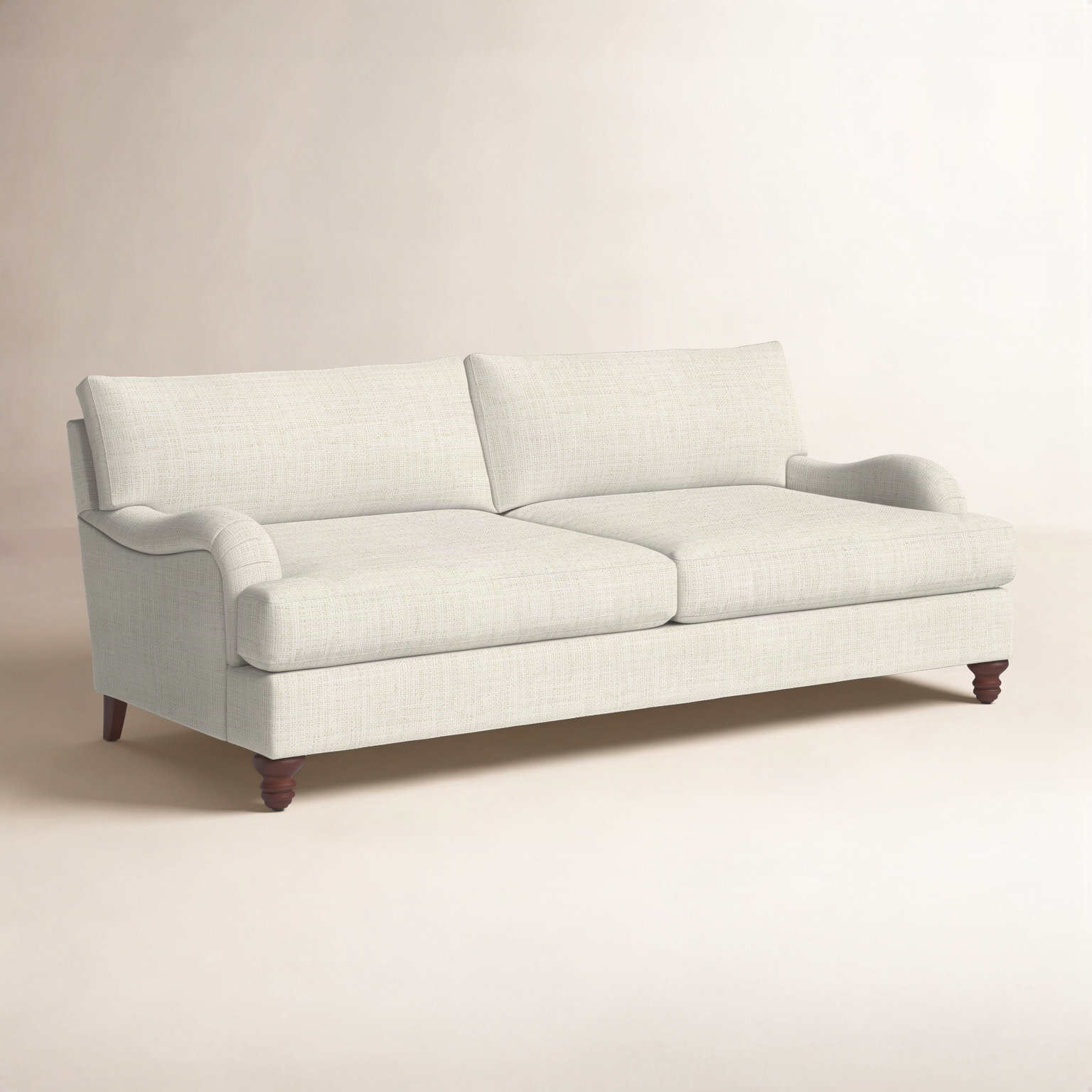 Walters 82'' Upholstered Sofa, Bevin Natural Linen Blend