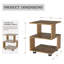 Table de chevet en bois manufacturé Nevada-917313499