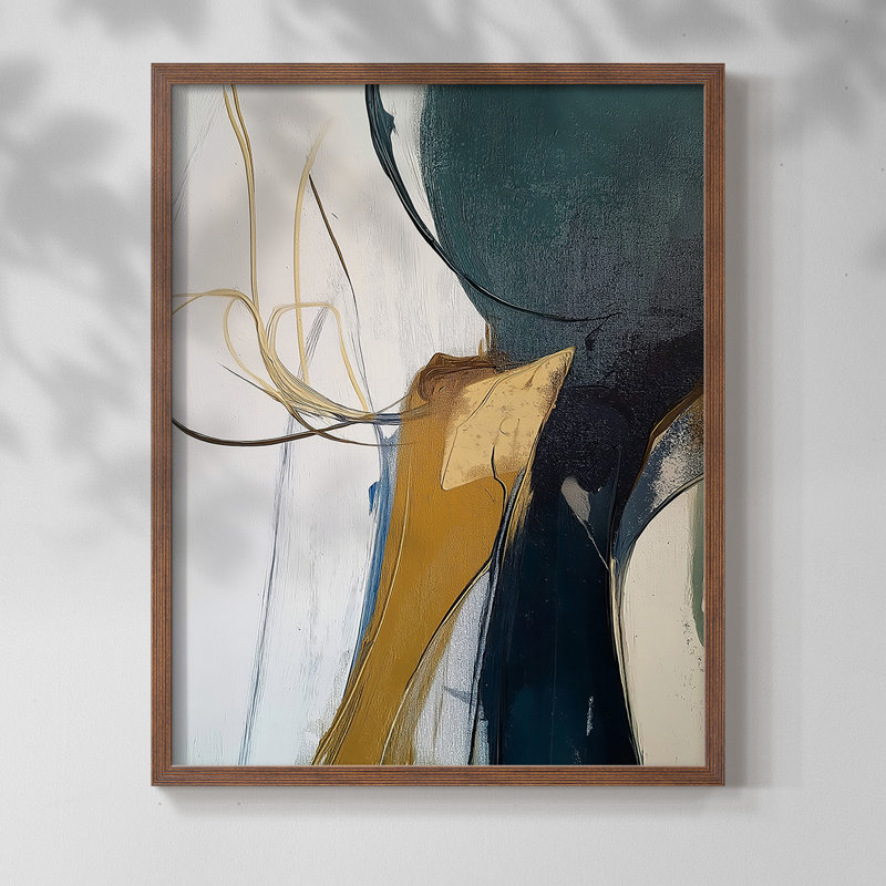"ABSTRACT Series DC XXXVII" par J Paul, Noyer, H 21 po x l 17 po