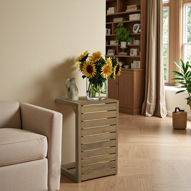 Table de bout en C, Brun