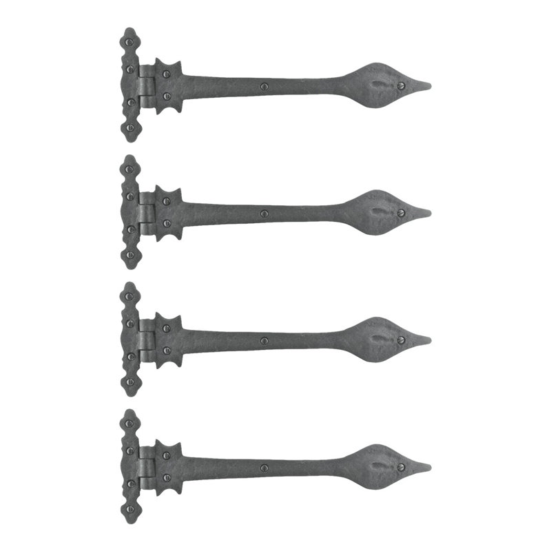 Wrought Iron Spear Tip Rustproof Strap Hinge
