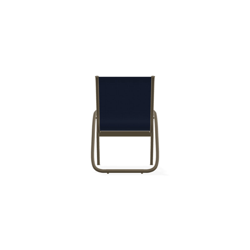 Fauteuil de patio Gardenella, Bleu marine 13D Sunbrella®, Bois de plage texturé