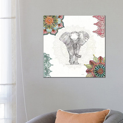 Mandala Morning I by Anne Tavoletti - Wrapped Canvas Print