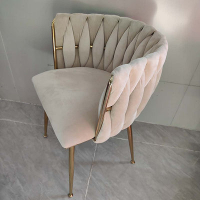 Chaise rembourrée en velours