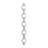 Metal Slim Stacked Chain 5 Layer Room Wall Mirror with Tear Drop Pattern and Foil Detailing-205308502