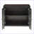 Console Table with Glass Doors &amp; Interior Shelf, Black Traditional | Wood+Glass | Living Room